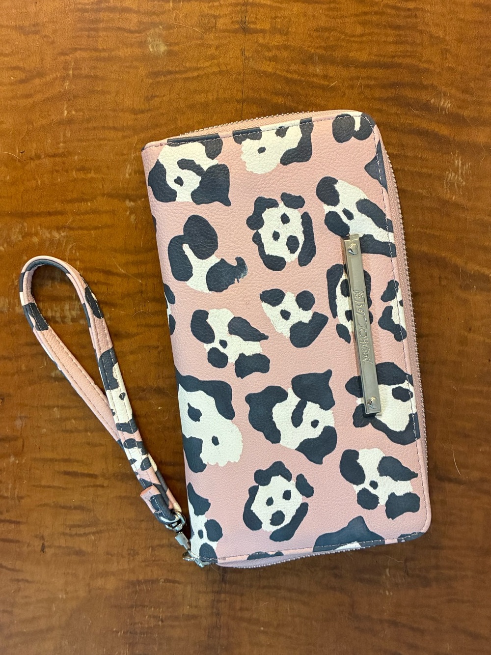 Leopard Print Wristlet Wallet